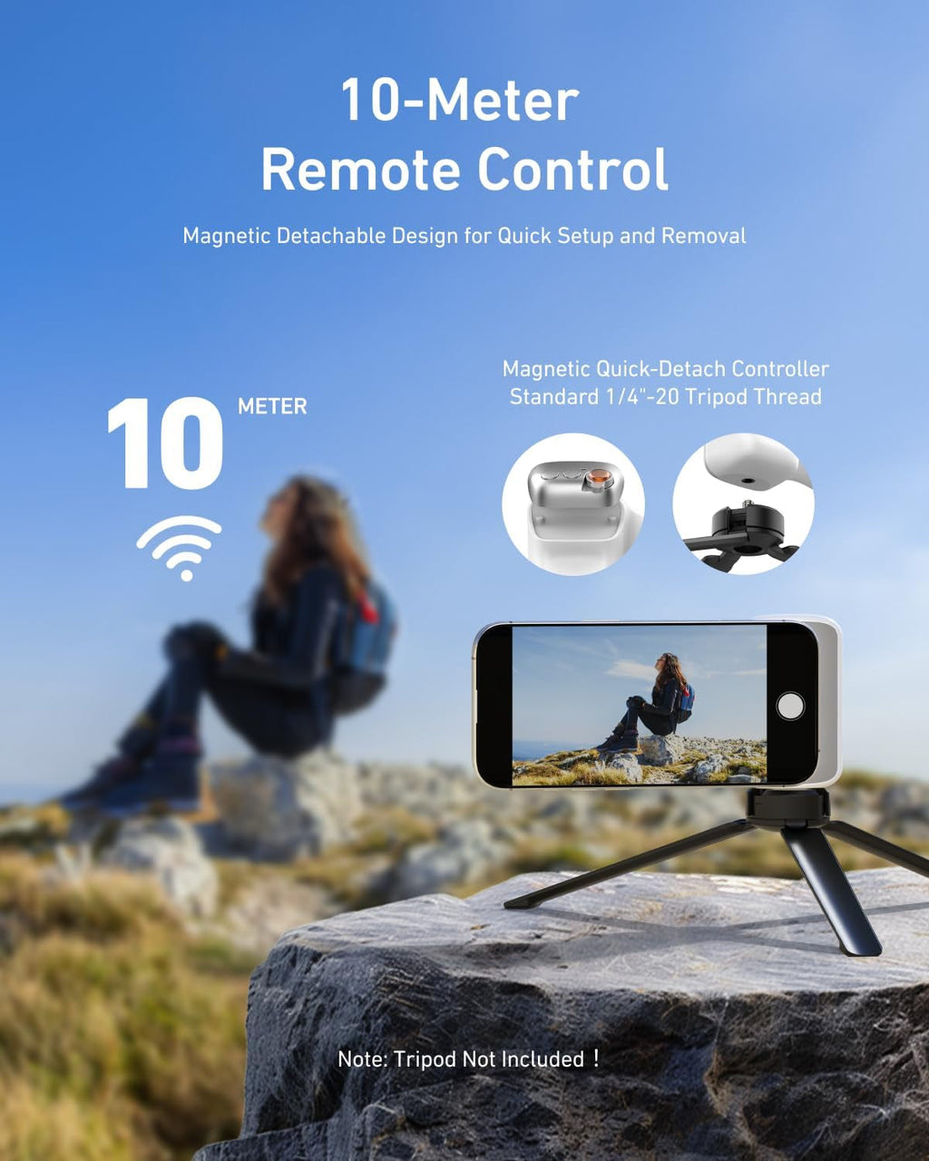 Elevate Your Selfie Game with the Magnetic Phone Camera Grip & C03 Selfie Light Kit - Perfect for iPhone MagSafe & Android!
